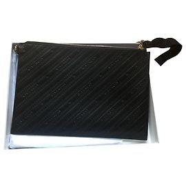 Givenchy Clutch Tasche aus schwarzem Leder Schwarz