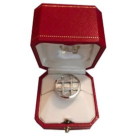 Cartier Pascha Ring Weißgold Diamanten und Perlmutt Andere