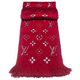 Sciarpa Louis Vuitton logomania shine rosso Rosso