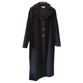 Michael Kors Black Wool Coat Black