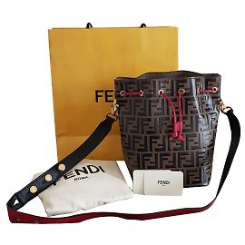 Fendi Balde saco meu tesouro Marrom