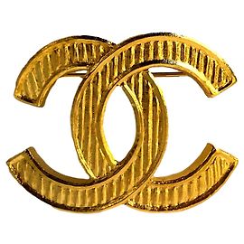 Chanel Broche CC Doré