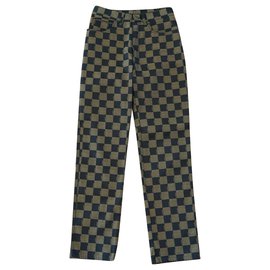 Fendi-Pants, leggings-Brown,Black