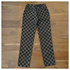 Fendi-Pants, leggings-Brown,Black