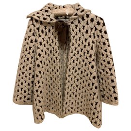 Autre Marque-Coat Boys & Girls-Beige,Dark brown