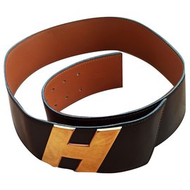 Hermès-H-Castanho escuro