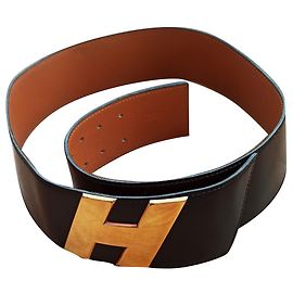 Hermès H Dark brown