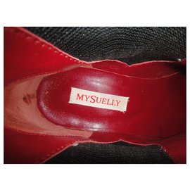 My Suelly-MySuelly p boots 40 Nova Condição-Vermelho