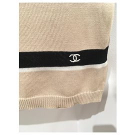 Chanel-Tops-Negro,Beige