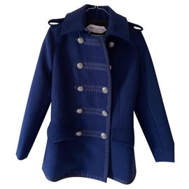 John Galliano-Sehr schöne Jacke einfach anzuziehen-Blau