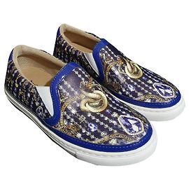 Baskets Just Cavalli Bleu Cuir Bleu Multicolore