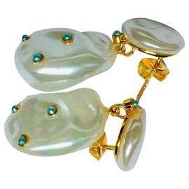 Céline Boucles d'oreilles Blanc