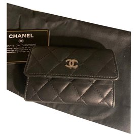 Chanel-Bourses, portefeuilles, cas-Noir