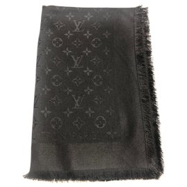 Scialle Louis Vuitton monogram nero Nero