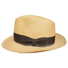 Autre Marque-chapéu de palha flechet vintage t 58-Amarelo