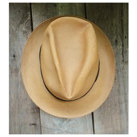 Autre Marque-vintage flechet straw hat t 58-Yellow