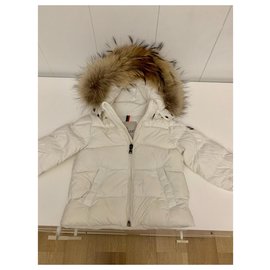 Moncler-PACOTE DE ESQUI UNISEX DE PENA DE MONCLER-Branco