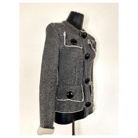 Louis Vuitton-Louis Vuitton Mélange wool jacket-Black