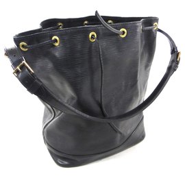 Louis Vuitton-NOE GM LEATHER EPI BLACK-Black