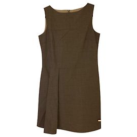 Red Valentino Wollkleid Grau Anthrazitgrau