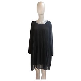 Autre Marque Robe Plissée Fluide Noire J&L Noir