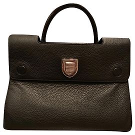 Dior Diorever Black Leather Handbag Black