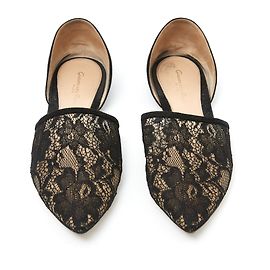 Gianvito Rossi ENCAJE NEGRO SUEDE EU38 Negro