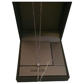Collana Damiani in oro bianco e diamanti Argento