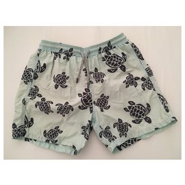 Vilebrequin-turtle print crankshaft-Light blue