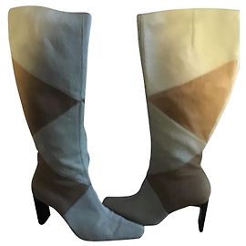 Botas de montar Sergio Rossi Blanco roto