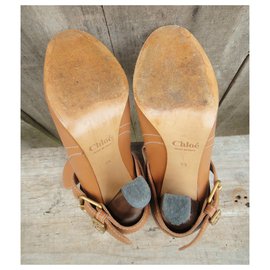 Chloé-Chloé p botas 39-Castanho claro