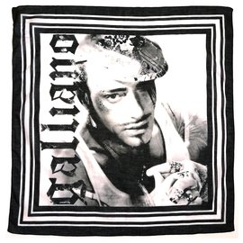 John Galliano sciarpe Nero Bianco
