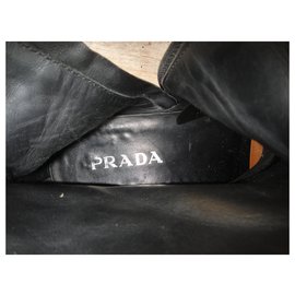 Prada-Prada p men's boots 42,5-Black