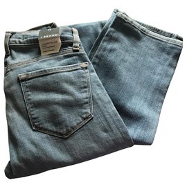 J Brand-Jeans de perna de cigarro de marca J 25-Azul claro