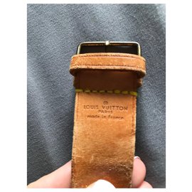 Louis Vuitton-Louis Vuitton Handle Holder-Bege,Dourado