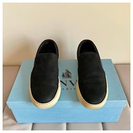 Lanvin-Loafers Slip ons-Navy blue