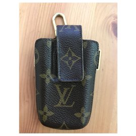 Louis Vuitton-Custodia per smartphone Louis Vuitton-Marrone scuro