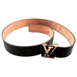 Louis Vuitton-Cinturones-Marrón oscuro