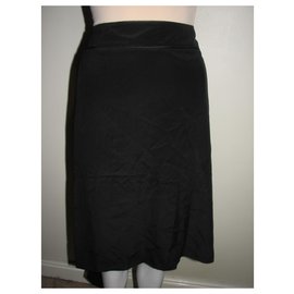 Philosophy Di Alberta Ferretti-Silk skirt with tie detail-Black