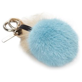 Fendi-Fendi Blue Monster Charm Key Chain-Blue,Multiple colors