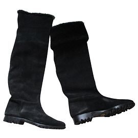 Autre Marque Bi-material boots, Pointure 42. Black