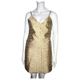 No 21-Golden brocade dress-Golden