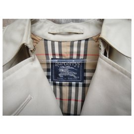 Burberry-trench coat vintage Burberry para mulher 38 /40-Bege
