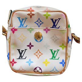 Superbe sac Louis Vuitton modèle Rift Blanc Multicolore