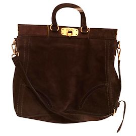 Sac Cabas Prada Marron Daimon Marron