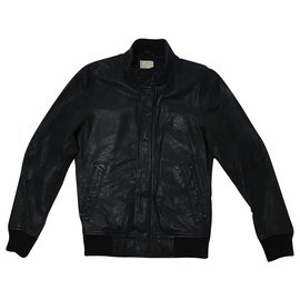 Diesel-Blazers Jackets-Black
