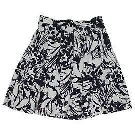 Saia Cynthia Rowley preta e branca Preto Branco