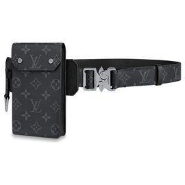 Louis Vuitton-Cinturón utilitario LV-Gris