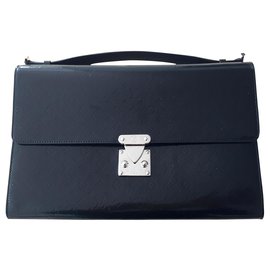 Louis Vuitton-Vuitton black satchel-Black