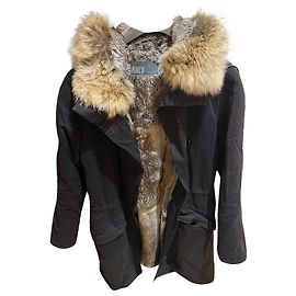 Yves Salomon Parka Arma Blu navy